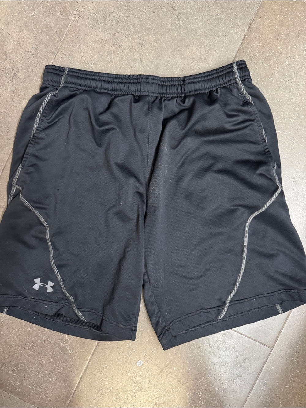 Under Armour Black Men's Athletic Shorts with Reflective Trim